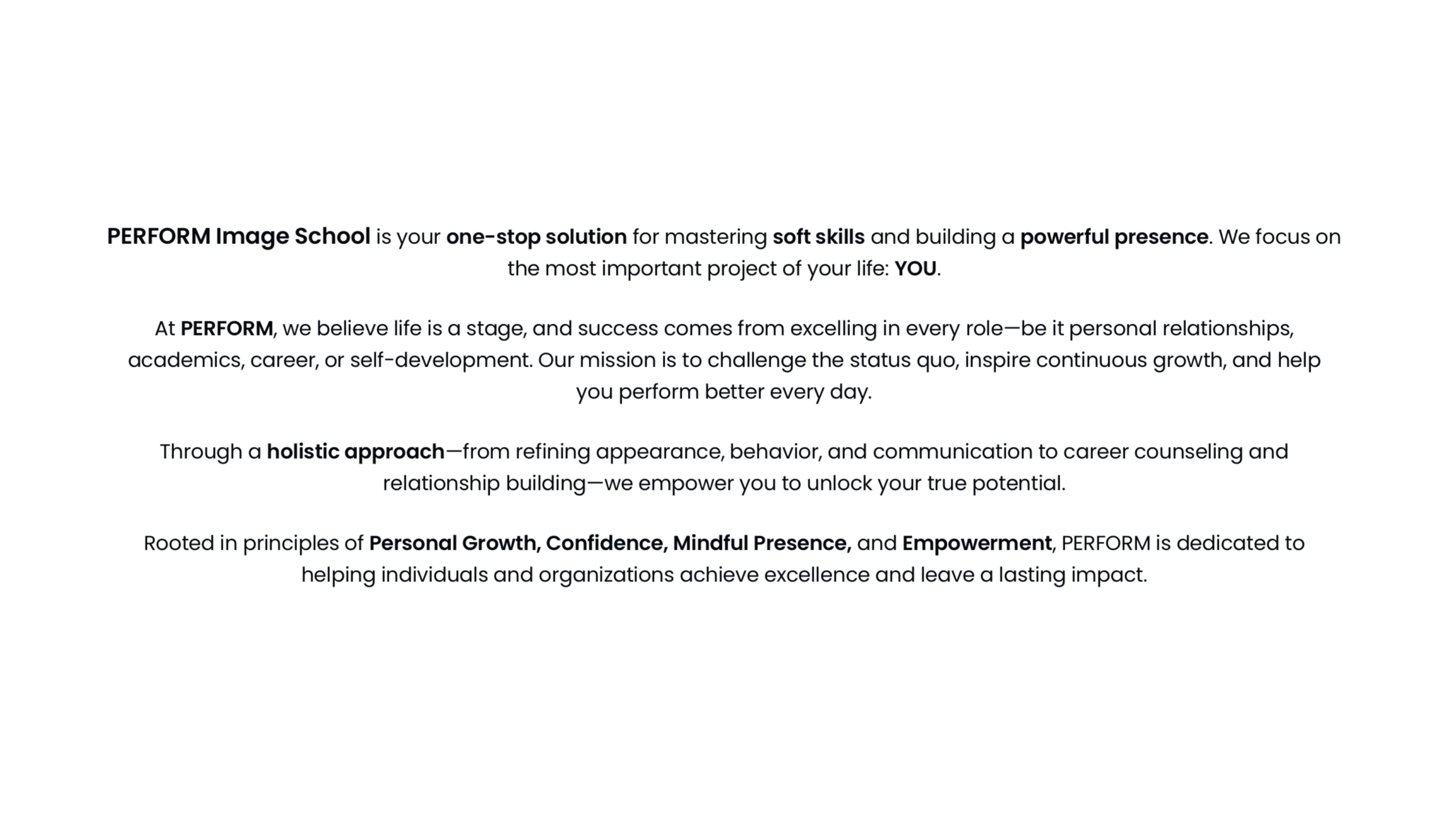 Perform the soft skills and image school by Jai Pareek