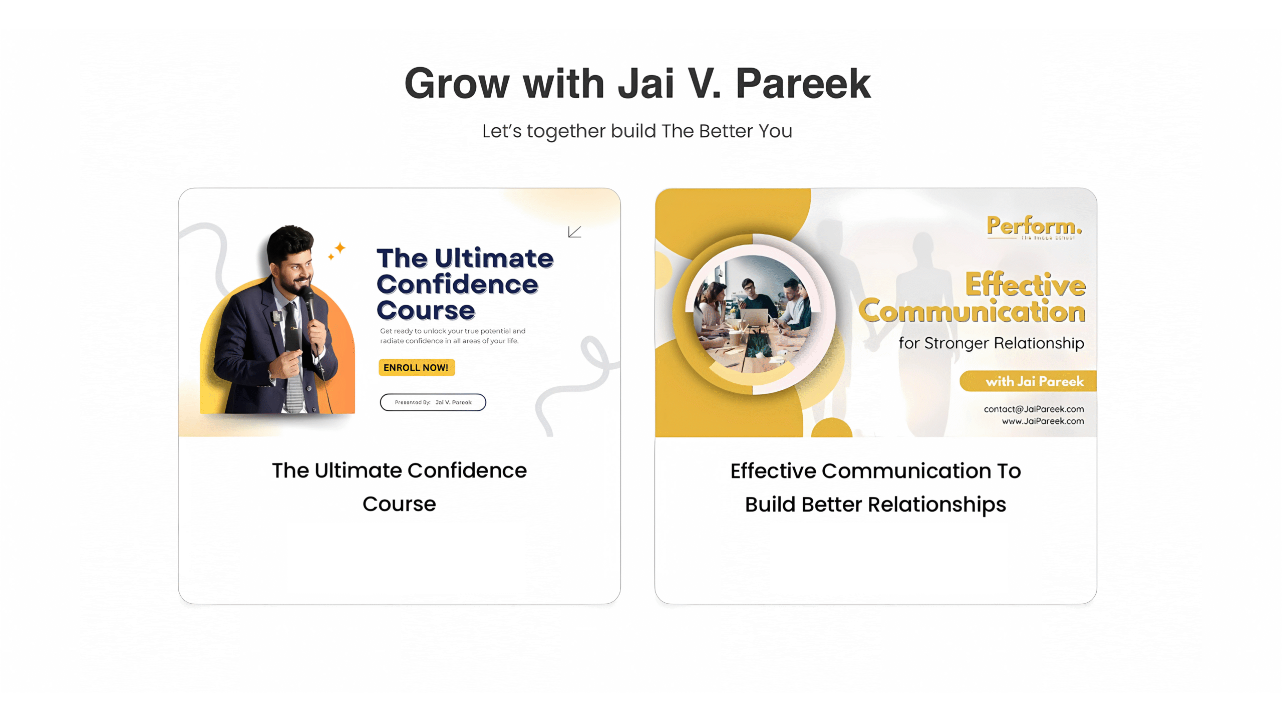 Perform the soft skills and image school by Jai Pareek