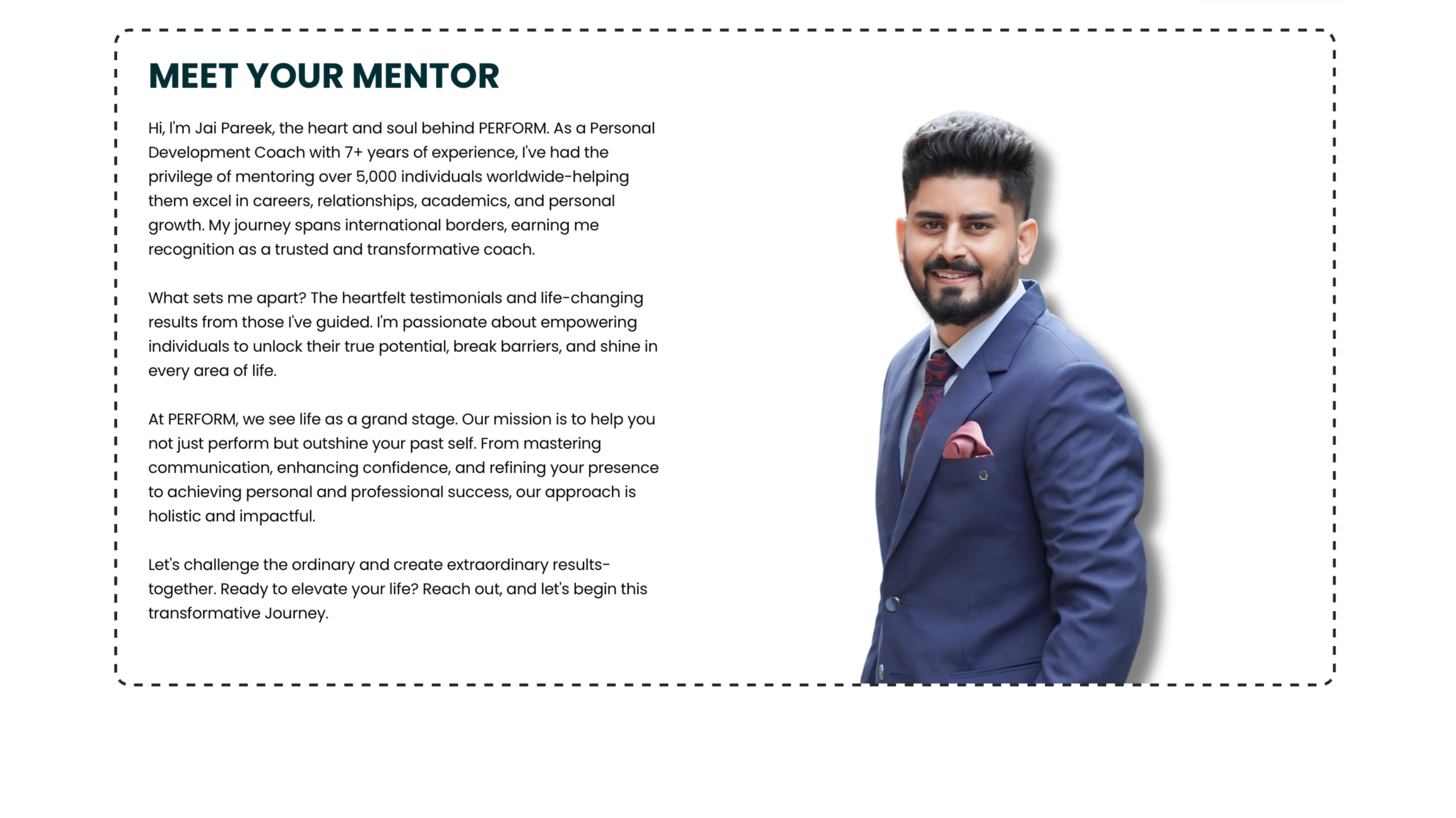 Perform the soft skills and image school by Jai Pareek